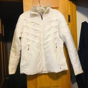 Columbia XL white jacket
